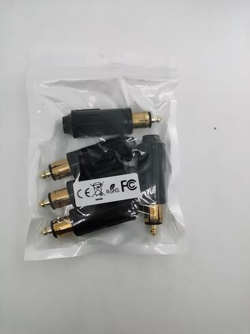 iMESTOU DIN ذكر المقابس 12V موصلات محول ولاعة السجائر in Kuwait