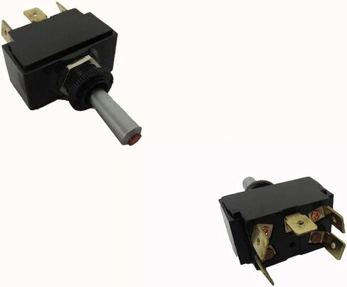 Carling New Marine Grade Boat On-Off-On Lighted Amber Toggle Switch 5 Pole 1237R in Saudi Arabia