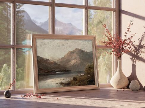 Kizbok خمر جدار الفن ديكور الكلاسيكية البجعة قماش يطبع مزرعة جدار ديكور ريفي الألوان المائية بجعة خمر الفن صور لغرفة النوم الحمام مكتب ديكور (8 "× 10"-غير مؤطرة) in Kuwait