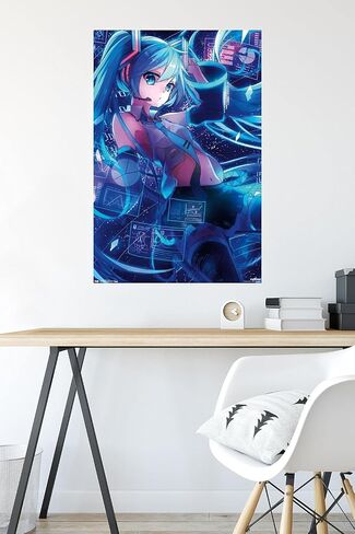 Trends International Hatsune Miku - ملصق حائط للشاشات، 22.375 بوصة × 34 بوصة، نسخة غير مؤطرة in Saudi Arabia