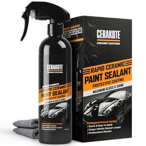 CERAKOTE® Rapid Ceramic Paint Sealant Spray (16 oz.) - Maximum Gloss & Shine – Extremely Hydrophobic – Unmatched Slickness - Ceramic Spray Coating - Pro Results