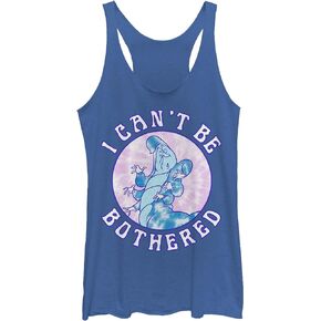 Disney Girls Alice in Wonderland Caterpillar I Can't Be Bothered Juniors Tri Blend Tank