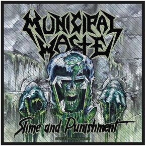 Municipal Waste Patch Slime and Punishment Band Logo Official Woven Sew On