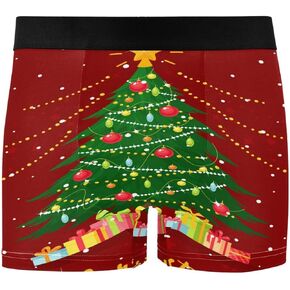 Men’s Boxer Briefs Funny Easter Bunny Rabbit Eggs Blue Seamless Short Underwear