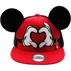Boys Girls Mouse Ear Baseball Cap Kids Cute Cartoon Adjustable Snapback Trucket Hat for Children Ages 2-12