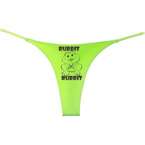 Southern Sisters Rubbit Funny Womens Frong Thong Novelty Panty (Pack of 1)
