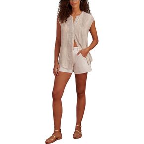 Splendid Women's Lola Sleeveless Button-up Top
