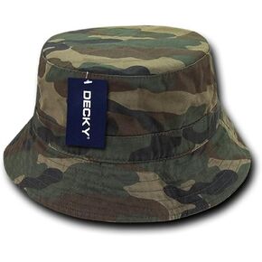 DECKY 961-PL-WDL-06 Polo Bucket Hat, Woodland, S_M