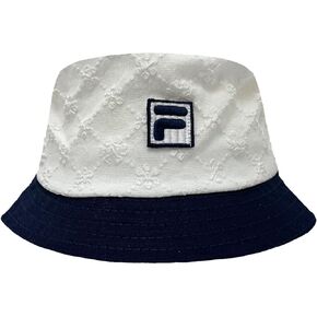 Fila Unisex Embroidery Pattern Two Tone Crown Bucket Hat