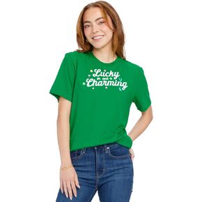Tipsy Elves St Patrick’s Day Oversized T-Shirts for Women - Funny Women’s St Paddys Boyfriend Tees - Buttery Soft Poly-Cotton