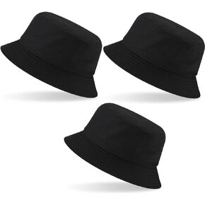 Zhanmai 3 Pcs XXL Bucket Hat for Big Head Summer Oversize Fisherman Hats Travel Beach Hat Unisex Fishing Hats
