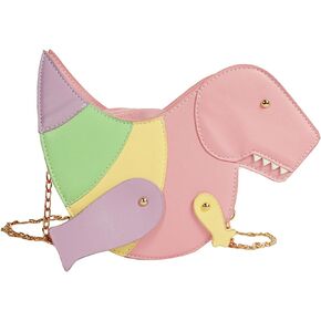 CREHNIL Pink Dinosaur Purse For Girls Novelty Fun Unique Purses For Women Weird Funny Funky Cool Shoulder Crossbdoy Bags in Kuwait