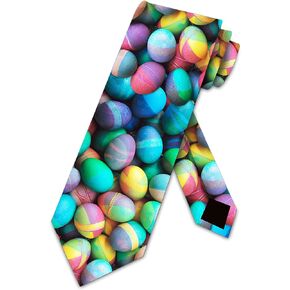 Three Rooker Easter Ties Mens Holiday Easter Egg Necktie