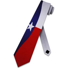 Three Rooker Texas Flag Neck Tie Necktie