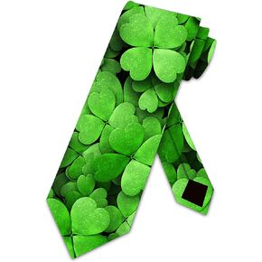 St. Patrick's Day Ties Mens Clover Necktie