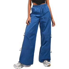 ARTFREE السراويل البضائع النسائية، السراويل الفضفاضة المظلة العصرية Y2K Sweatpants الرباط واسعة الساق السراويل الشارع الشهير