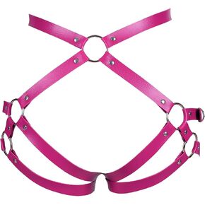 Leather Women's Body Harness Fashion Garter Belt Carnival Gothic Halloween Punk Dance Festival Garter Clothing