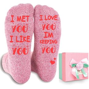 ANOTION Novelty Socks - Fun Socks Gifts for Women Valentines Gifts for Her White Elephant Gifts Funny Funny Birthday Gifts