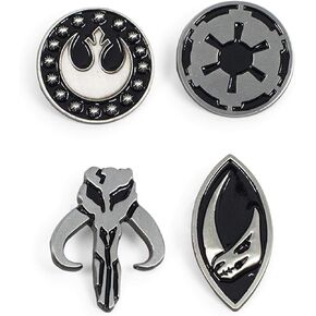 Star Wars: The Mandalorian Symbols 4-Piece Enamel Pin Set | Base Metal Pins