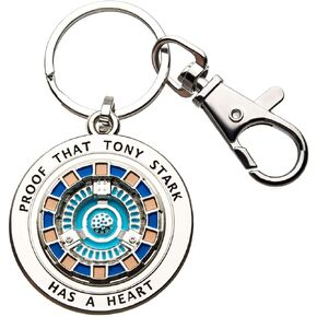 Marvel Iron Man Tony Has A Heart 3D Metal Key Chain