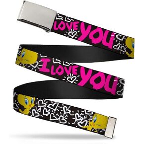 Buckle Down Kids' Big Web Belt Tweety 1.0"