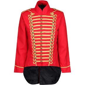 Ro Rox Men's Parade Jacket Marching Band Drummer Gothic Tailcoat