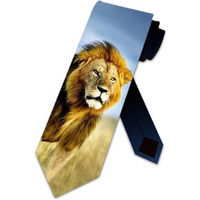 Lion Ties Mens King of the Jungle Animal Necktie