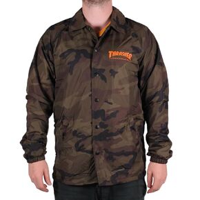 Thrasher Skategoat Coach Jacket Camo Orange