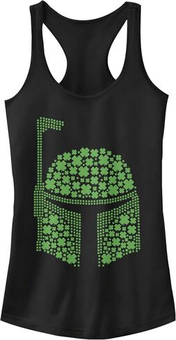 STAR WARS Girls Boba Clovers Junior's Racerback Tank Top in Saudi Arabia