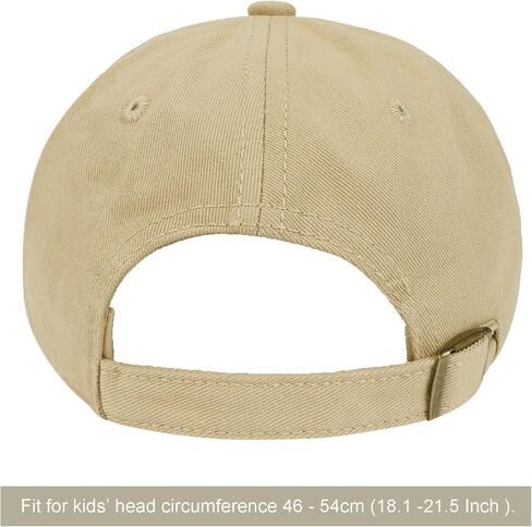 Smile Face Baseball Caps for Kids Toddler Solid Color Cotton Adjustable Dads Hat in Saudi Arabia