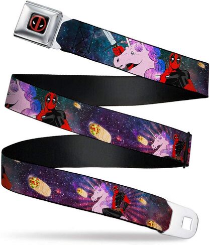 Buckle-Down mens Buckle-down Seatbelt Deadpool 1.5" W, 24-38" Belt, Multicolor, 1.5 Wide 24-38 Long US in Saudi Arabia