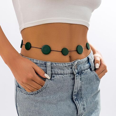 موتريدا حزام خصر خشبي كبير مصنوع يدويا من حبل الشمع بنمط عرقي للنساء in Kuwait