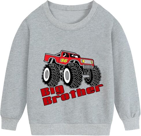 قميص CM-Kid Big Brother للأطفال الصغار تم ترقيته إلى قميص Big Bro Monster Truck Dino للأطفال الأولاد 2-7T in Saudi Arabia