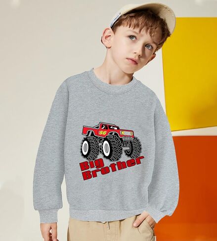 قميص CM-Kid Big Brother للأطفال الصغار تم ترقيته إلى قميص Big Bro Monster Truck Dino للأطفال الأولاد 2-7T in Saudi Arabia