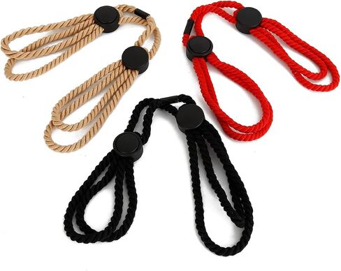 HOT TIME Police Simple Rope Cuffs Professional Grade Nylon Handcuffs Safety Stage Party Ankle Restraints for Law Enforcement (3 Colors Pack) in Saudi Arabia