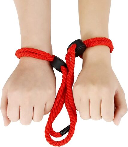 HOT TIME Police Simple Rope Cuffs Professional Grade Nylon Handcuffs Safety Stage Party Ankle Restraints for Law Enforcement (3 Colors Pack) in Saudi Arabia