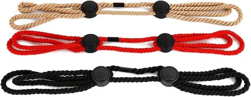 HOT TIME Police Simple Rope Cuffs Professional Grade Nylon Handcuffs Safety Stage Party Ankle Restraints for Law Enforcement (3 Colors Pack) in Saudi Arabia