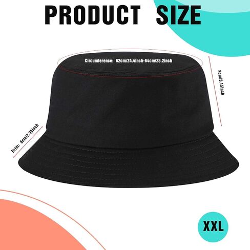 Zhanmai 3 Pcs XXL Bucke Large Oversize Hat for Woman in Kuwait