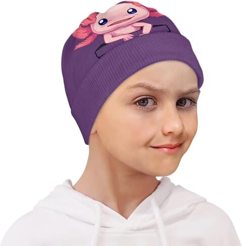 JEOCODY Stocking Hats for Kids Children Slouchy Cable Knit Toddler Skull Hat in Saudi Arabia