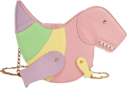 CREHNIL Pink Dinosaur Purse For Girls Novelty Fun Unique Purses For Women Weird Funny Funky Cool Shoulder Crossbdoy Bags in Kuwait
