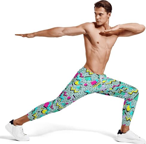 Siagua Retro 80s 90s Sweatpants Outfit Costumes Pants for Men Jogger Graphic Sport Workout Track Pants in Saudi Arabia