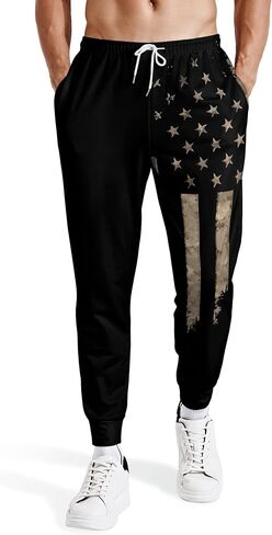 Siagua Retro 80s 90s Sweatpants Outfit Costumes Pants for Men Jogger Graphic Sport Workout Track Pants in Saudi Arabia