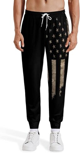 Siagua Retro 80s 90s Sweatpants Outfit Costumes Pants for Men Jogger Graphic Sport Workout Track Pants in Saudi Arabia