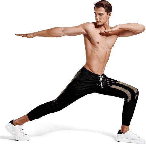 Siagua Retro 80s 90s Sweatpants Outfit Costumes Pants for Men Jogger Graphic Sport Workout Track Pants in Saudi Arabia