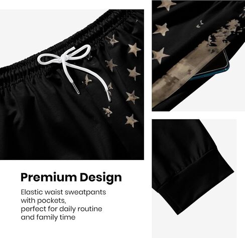 Siagua Retro 80s 90s Sweatpants Outfit Costumes Pants for Men Jogger Graphic Sport Workout Track Pants in Saudi Arabia
