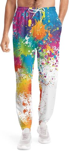 Siagua Retro 80s 90s Sweatpants Outfit Costumes Pants for Men Jogger Graphic Sport Workout Track Pants in Saudi Arabia