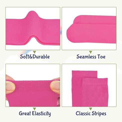 Durio Toddler Kids Soccer Socks Striped Sport Soccer Socks for Boys Girls Cotton Toddler Knee High Tube Socks for kids in Saudi Arabia