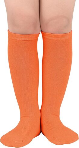 Durio Toddler Kids Soccer Socks Striped Sport Soccer Socks for Boys Girls Cotton Toddler Knee High Tube Socks for kids in Saudi Arabia