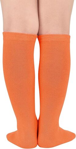 Durio Toddler Kids Soccer Socks Striped Sport Soccer Socks for Boys Girls Cotton Toddler Knee High Tube Socks for kids in Saudi Arabia