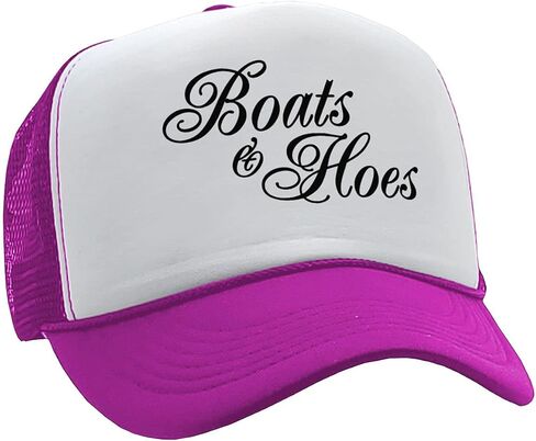 Gooder Tees - Boats N Hoes - Prestige Worldwide Ferrell Funny - Vintage Retro Style Trucker Cap Hat in Saudi Arabia